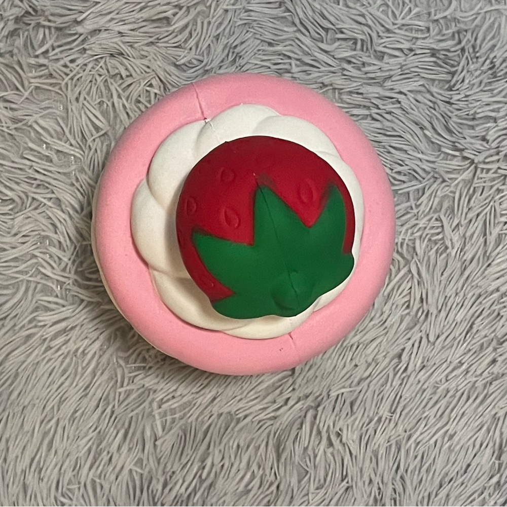 Large Strawberry Cake Squishy Squishable Toy - Picture 4 of 8